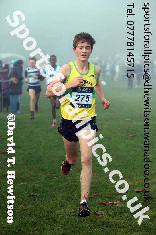 Boys under-15s, European Cross Country Trials, Sefton Park, Liverpool. Photo: David T. Hewitson/Sports for All Pics
